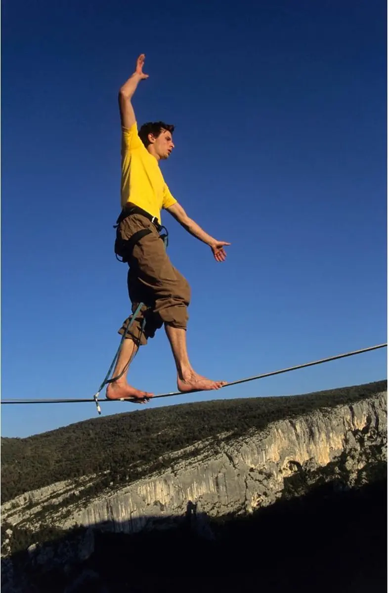 Sporti HQ Inspiration Slackline 15m - Geel - afbeelding 4 van 6