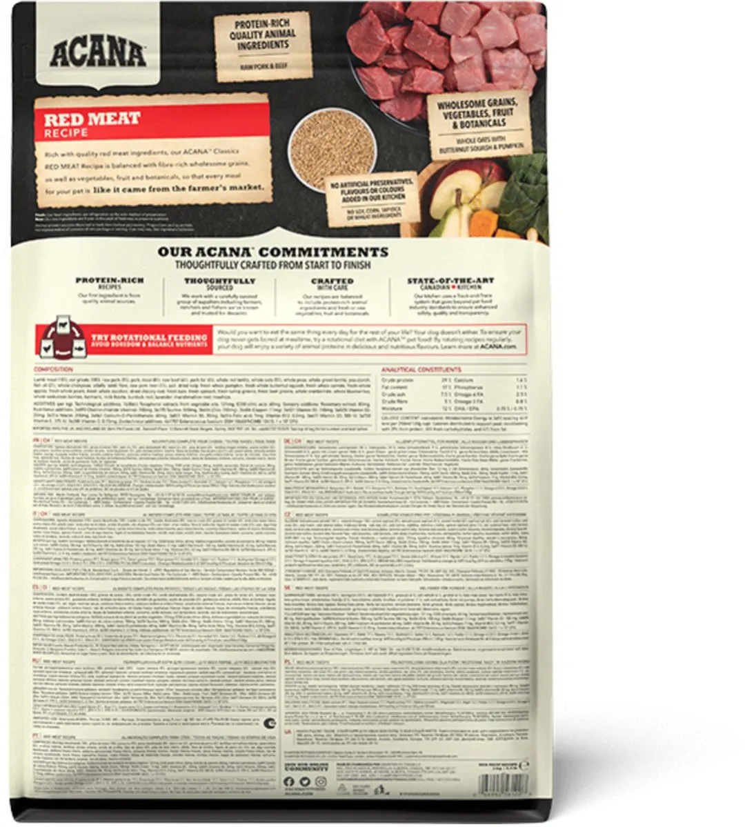 Acana Classics Classic Red Lam&Rund Hondenvoer 2kg