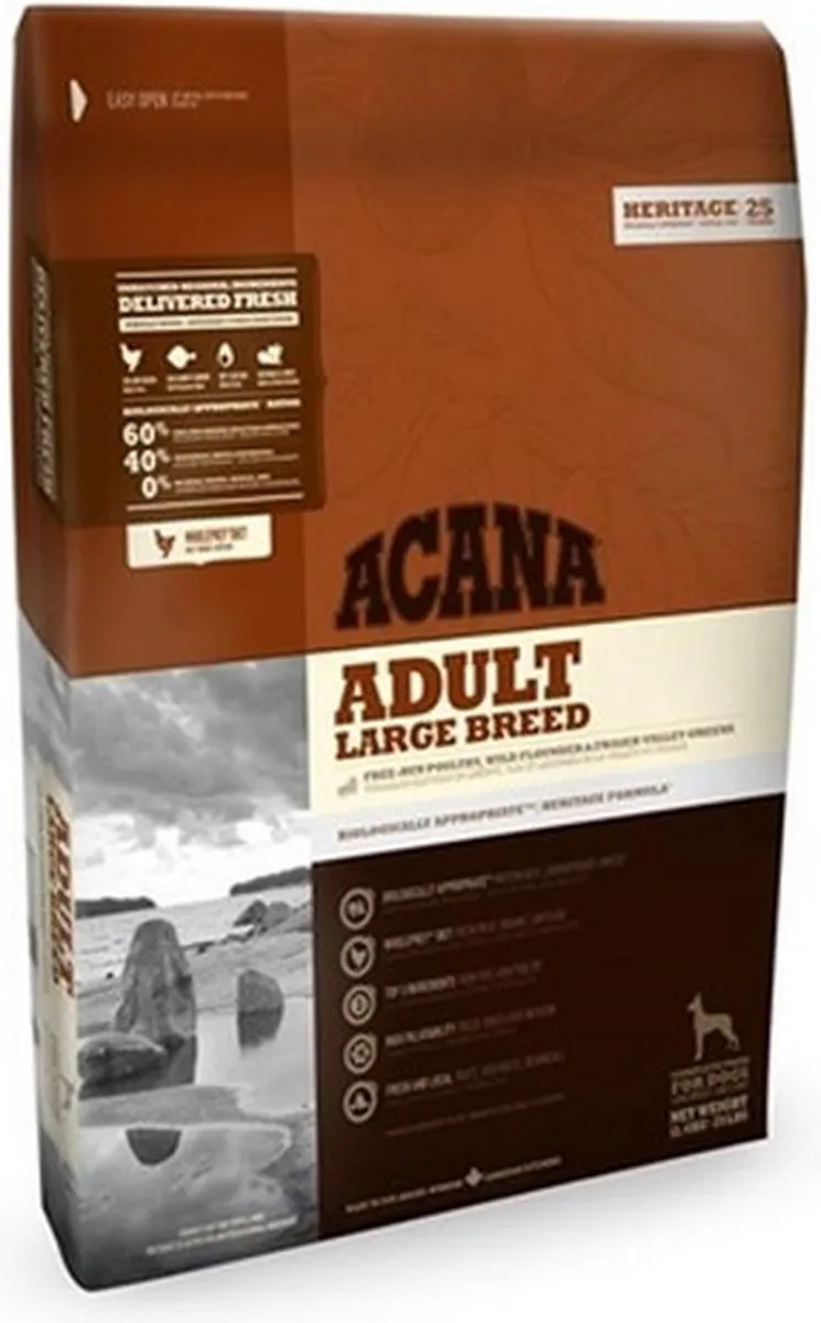 Acana Adult Large Breed Hondenvoer 11,4kg - 2 Stuks