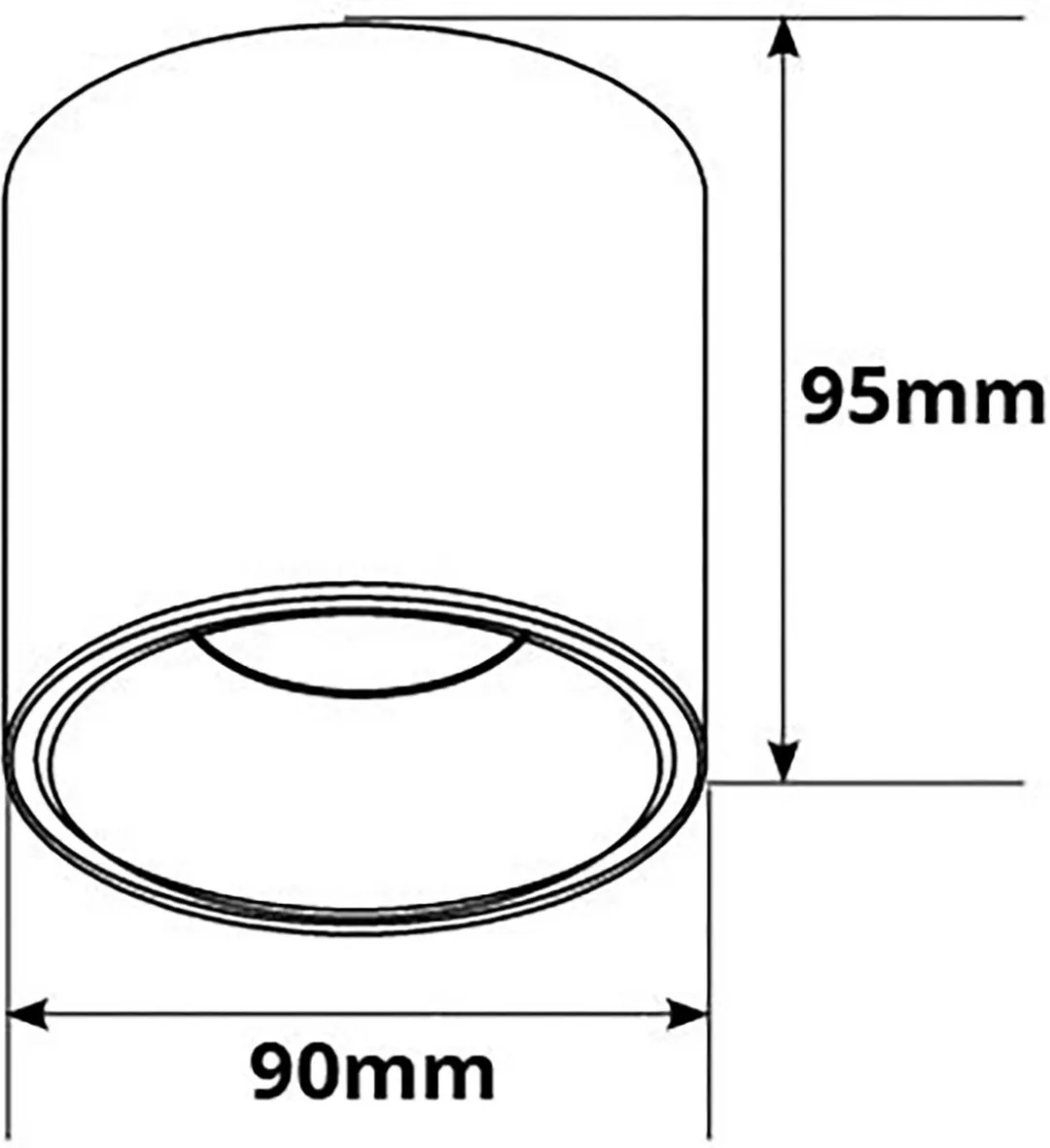 Osram Parathom PAR16 940 Opbouwspot GU10 - 3.7W - 4000K - Ø90mm