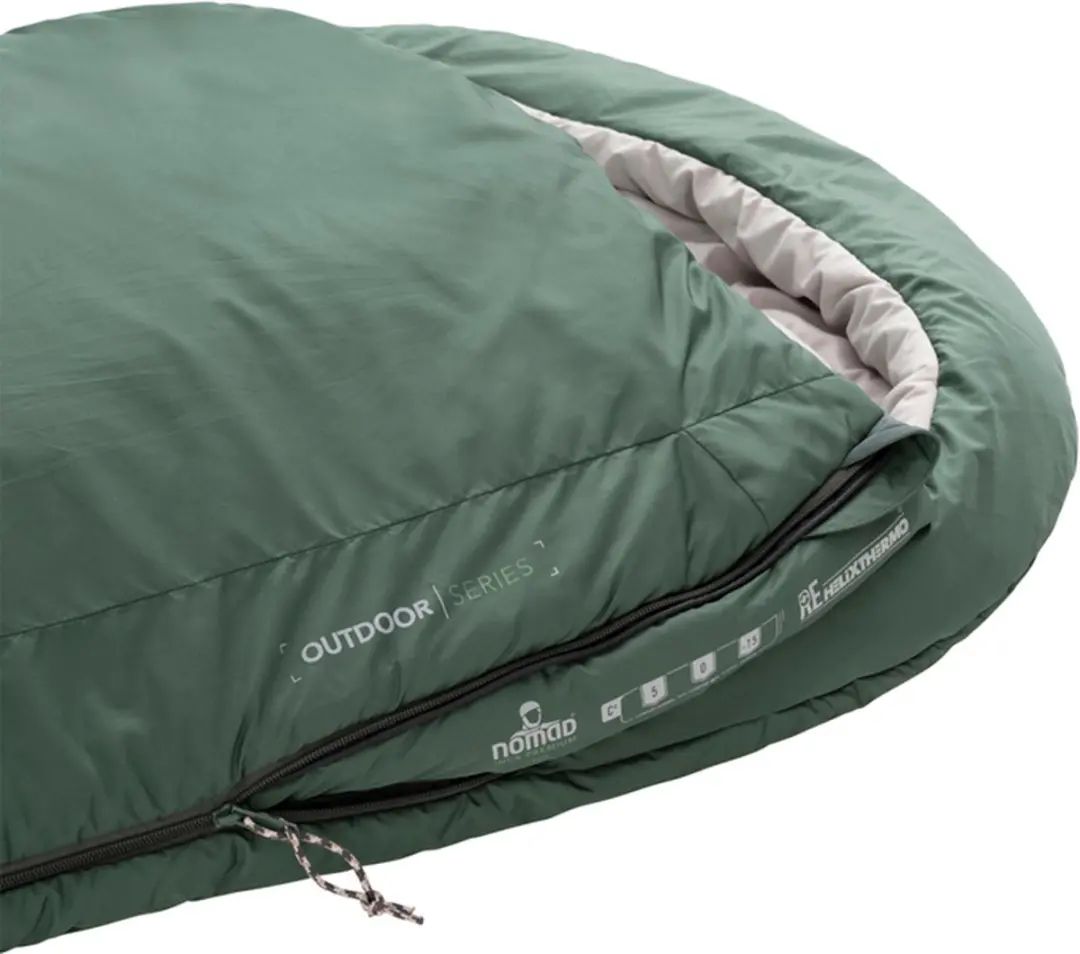 NOMAD Inca Premium 1300 Mummie Slaapzak - Links - Groen - afbeelding 5 van 6