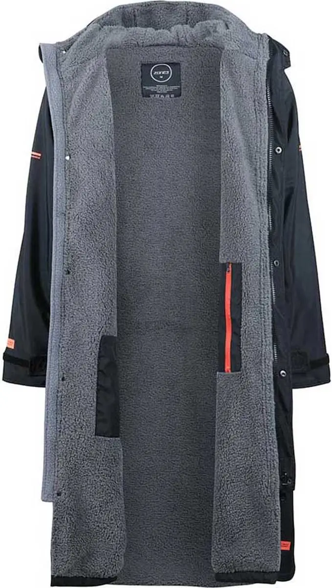 Zone3 Oversize Heat Tech Surf Poncho Zwart XS - afbeelding 5 van 6