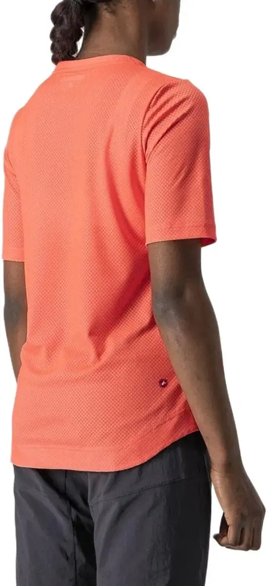 Castelli Trail Tech Fietsshirt - Coral Flash - M - afbeelding 2 van 2