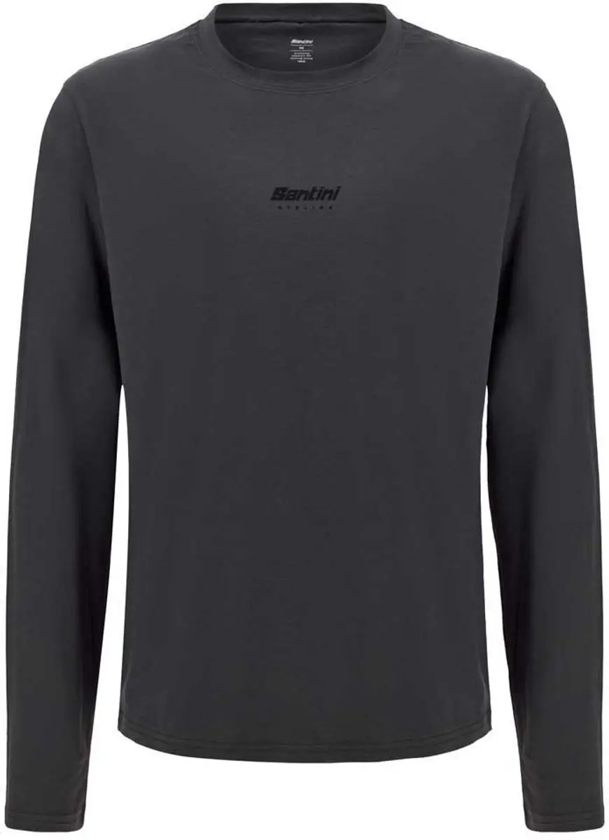 Santini T-shirt Met Lange Mouwen Grijs M