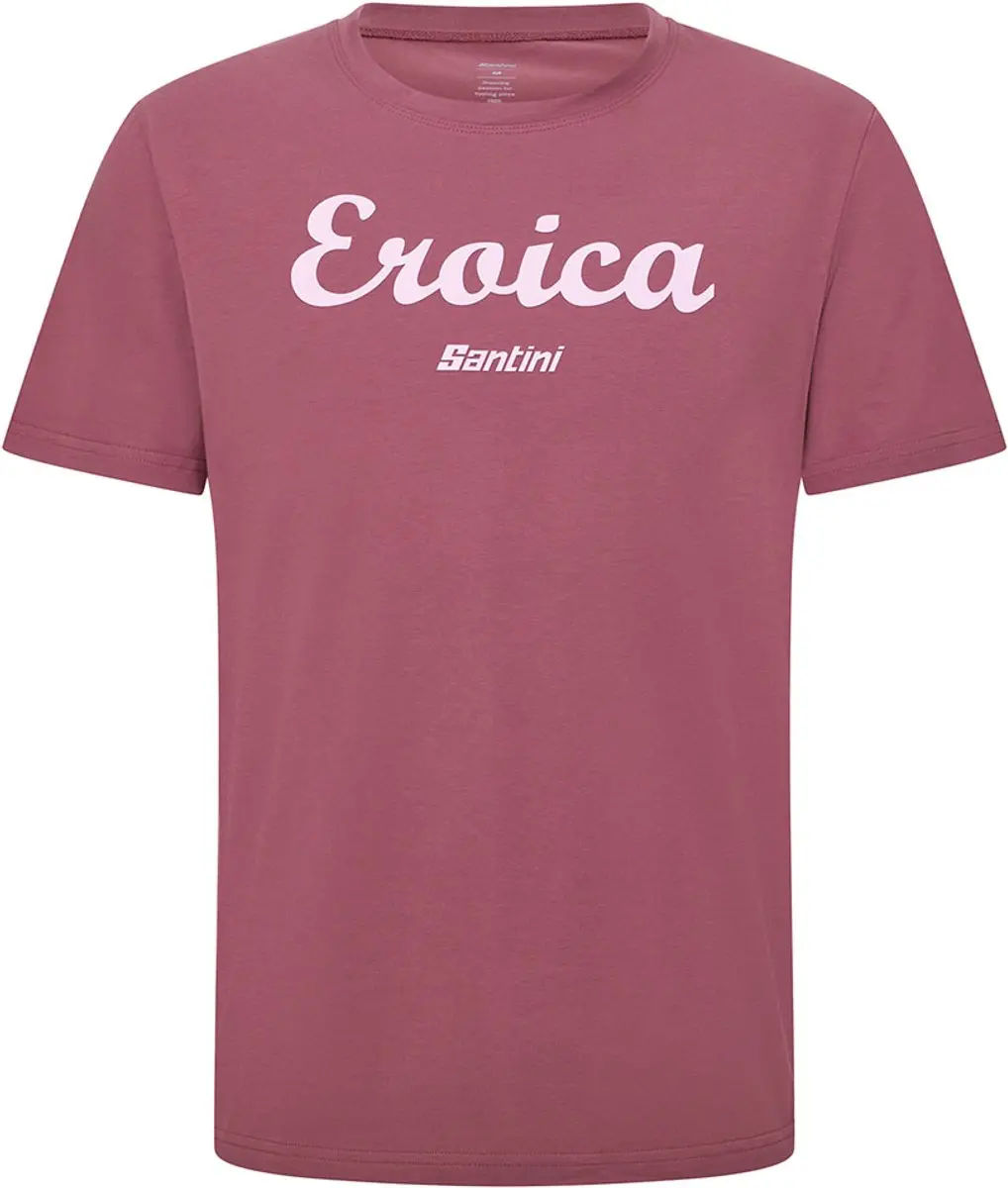 Santini Eroica Strada T-shirt Met Korte Mouwen Roze S