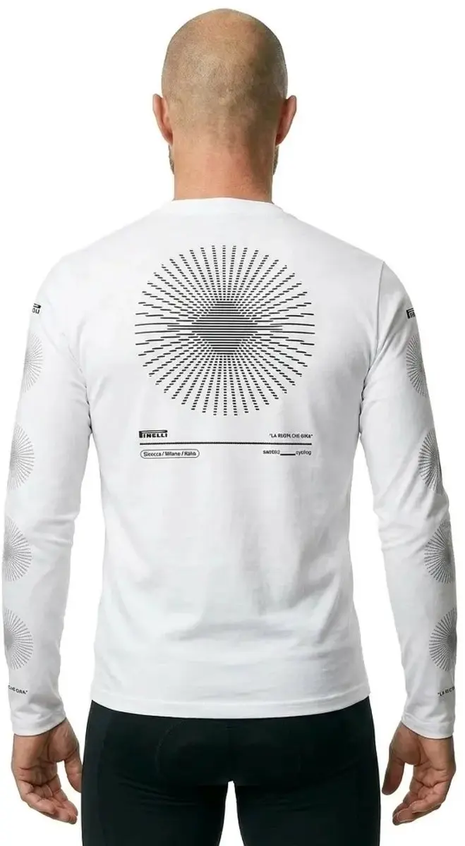 Santini X Pirelli Wheel Shirt Lange Mouwen - Wit - S - afbeelding 4 van 4
