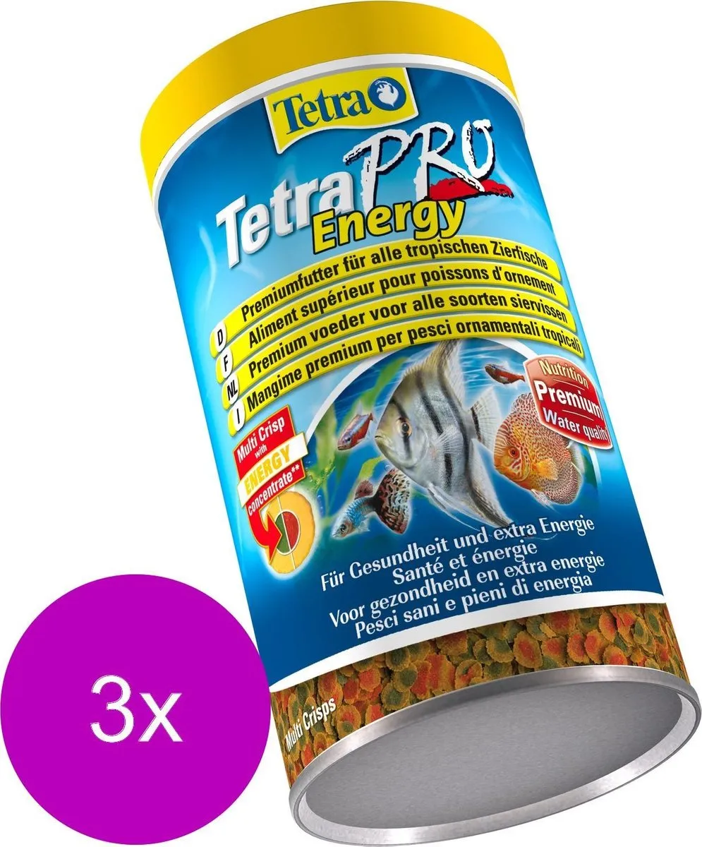 Tetra Pro Crisps Vissenvoer - 3x500ml