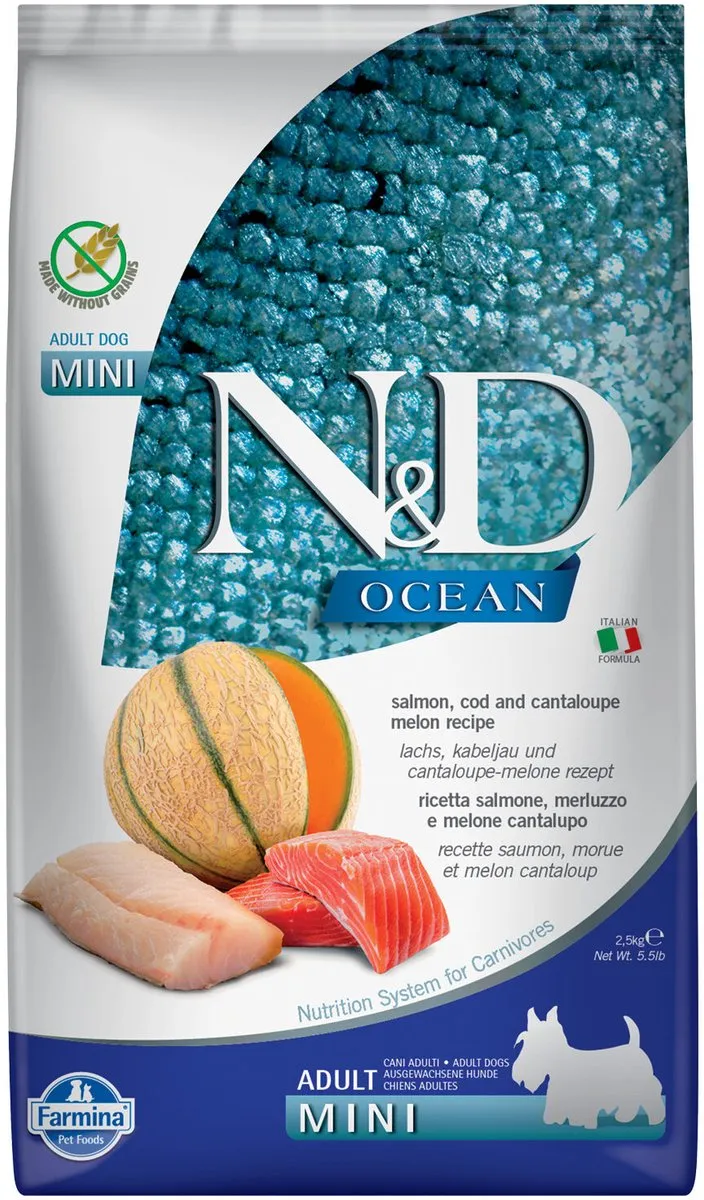 Farmina N&D Ocean Adult Mini Hondenvoer 2,5kg - Zalm/Kabeljauw