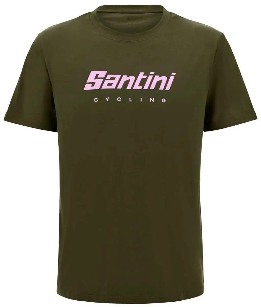 Santini T-shirt Korte Mouw - Military Green - S - afbeelding 3 van 3