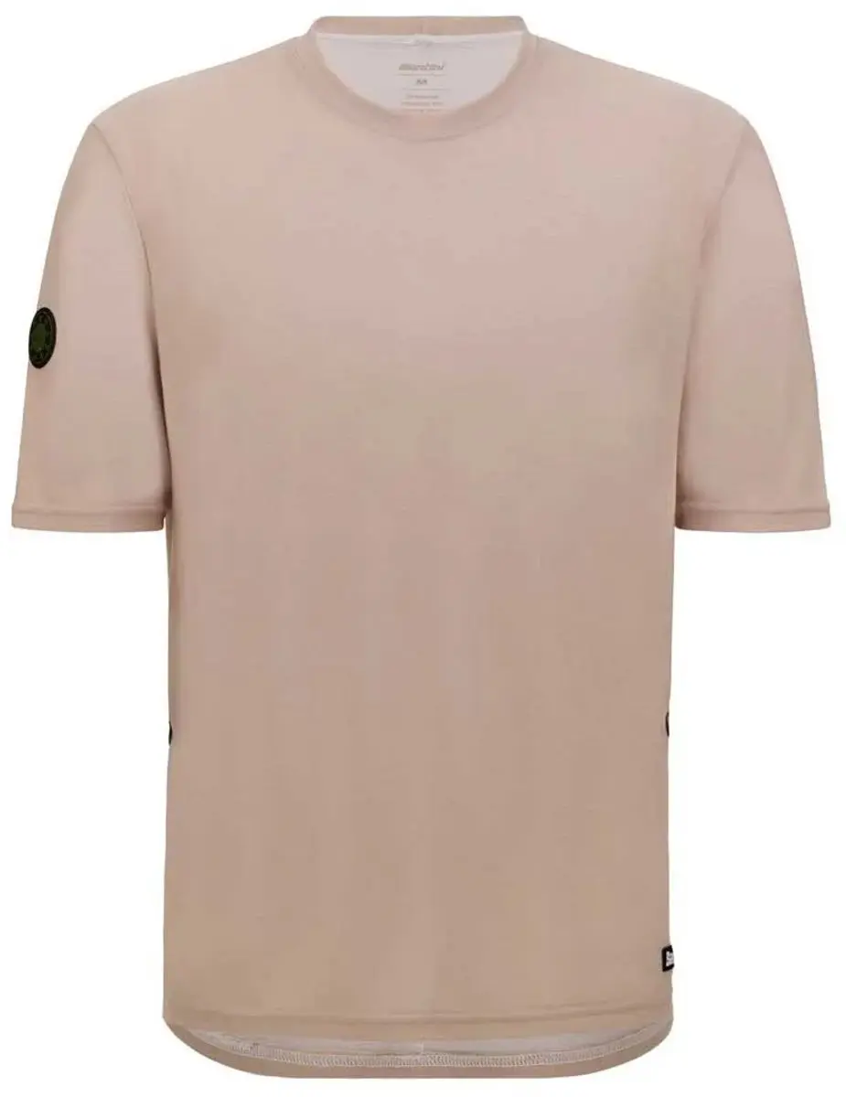 Santini Delta Line Tech T-shirt korte mouw - Beige - S - afbeelding 3 van 3