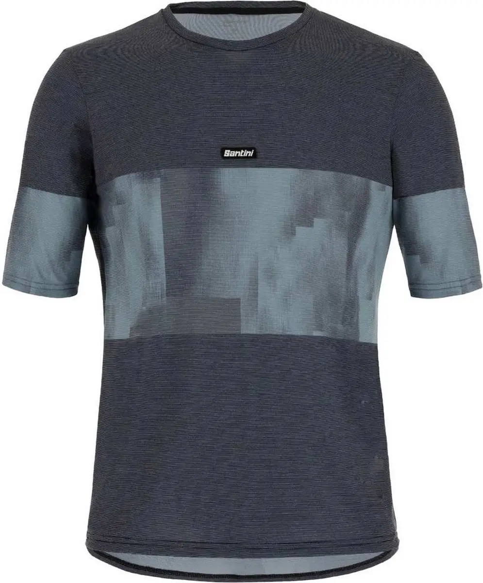 Santini Fietsshirt Korte Mouwen Heren Blauw