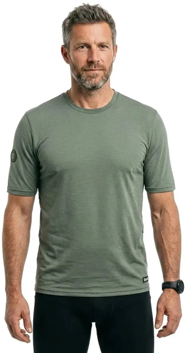 Santini Delta Line Tech T-Shirt - Military Green - S - afbeelding 2 van 3