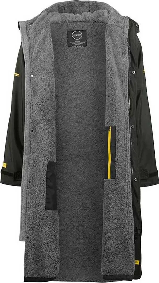 Zone3 Oversize Heat Tech Surf Poncho Zwart L - afbeelding 4 van 6