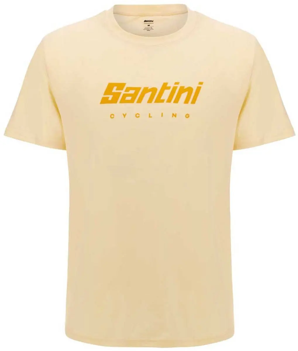 Santini T-shirt Met Korte Mouwen Beige L