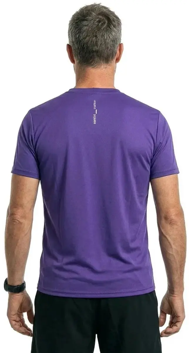 Santini Stream T-shirt Korte Mouw - Violet - XL - afbeelding 3 van 4