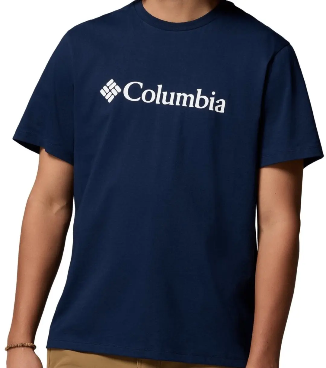 Columbia Csc Basic Logo™ T-shirt Met Korte Mouwen Blauw L Man