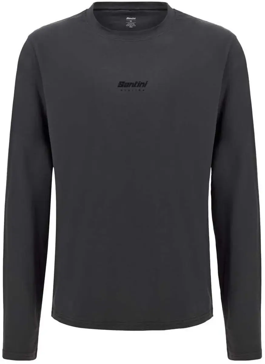 Santini T-shirt Met Lange Mouwen Grijs L