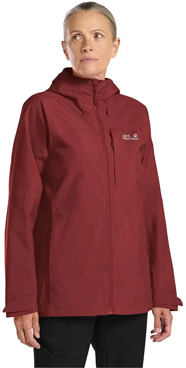 Jack Wolfskin Tempest 2l Jas Rood S Vrouw