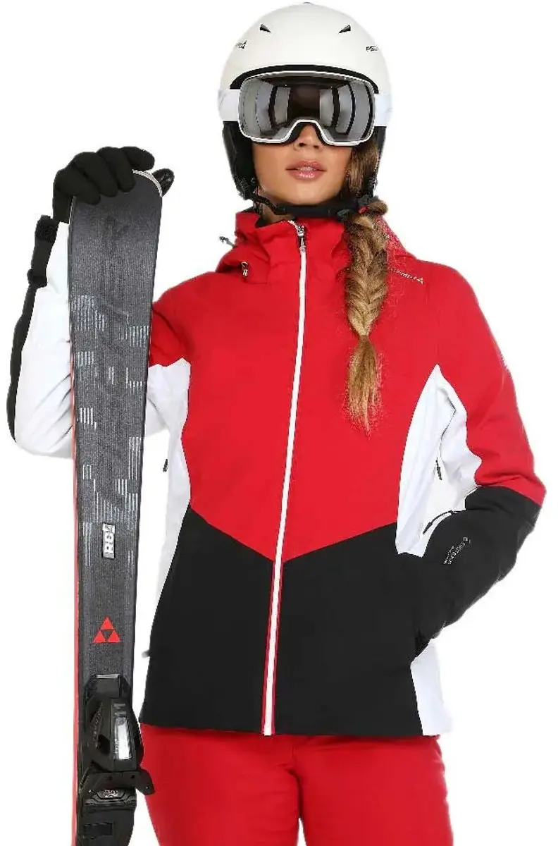 Fischer Stella Jas Rood,Wit,Zwart XS Vrouw