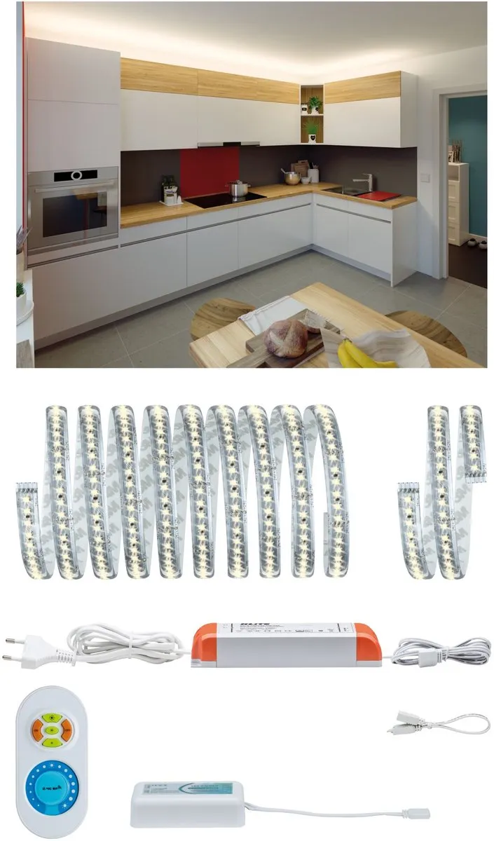 Paulmann MaxLED 1000 Set Keukenverlichting 3m - 35W 880lm/m 2700K - Zilver
