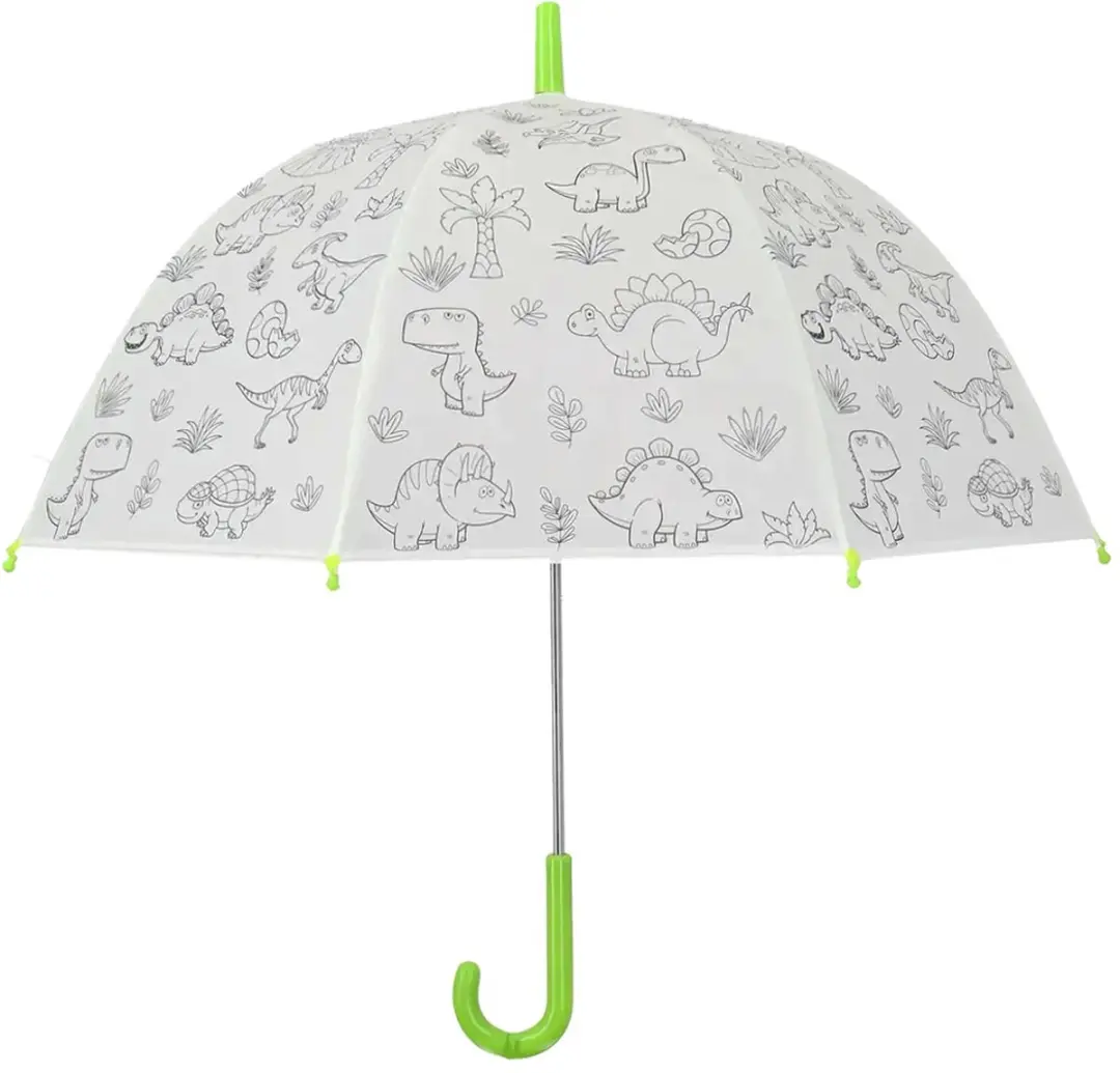 Esschert Design kinderparaplu dinosaurus zelf inkleuren
