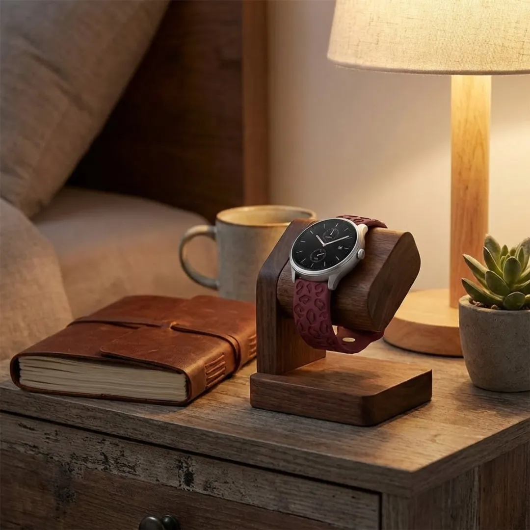 NUVEX Bordeaux Silicone Horlogeband 22mm - Geschikt voor Samsung Galaxy Watch 3/4
