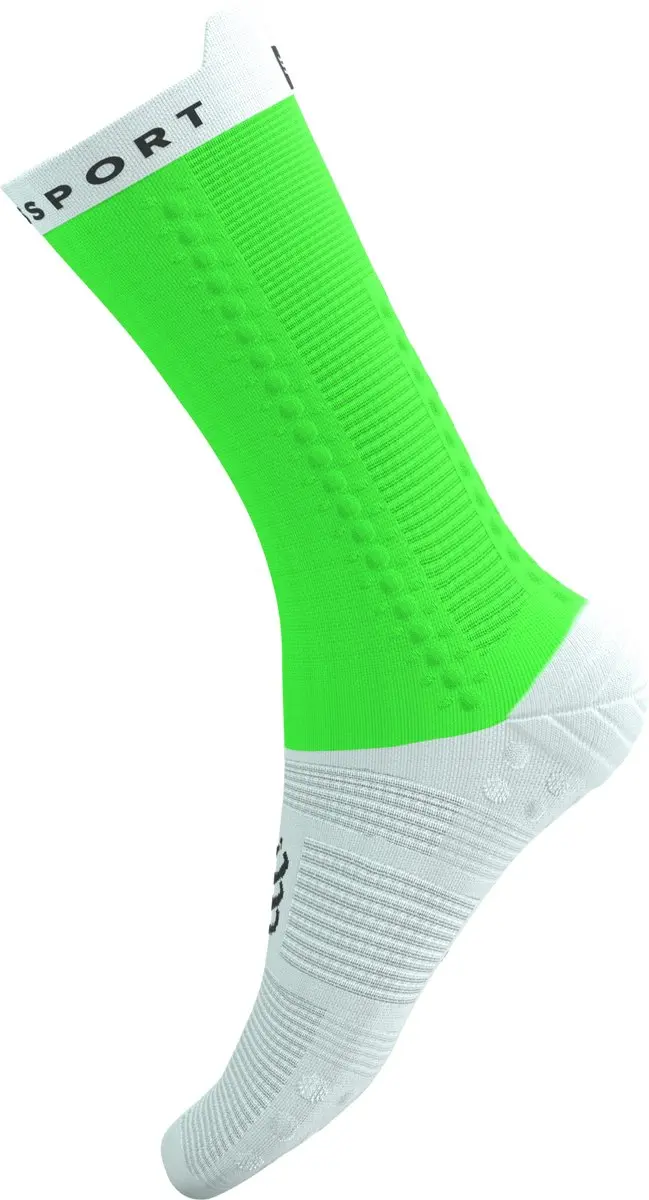 Compressport Pro Racing V4 Bike Sokken - Neongroen/Wit - afbeelding 3 van 6