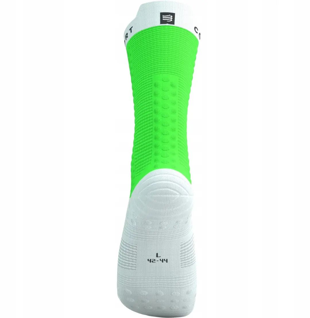 Compressport Pro Racing V4 Bike Sokken - Neongroen/Wit - afbeelding 2 van 6