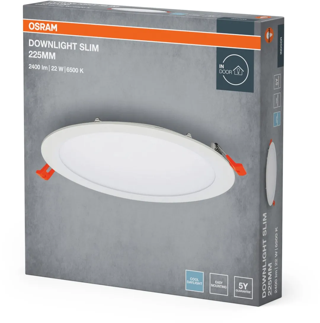Osram LED Downlight Recess Slim 22W 2000lm - 110° - IP20