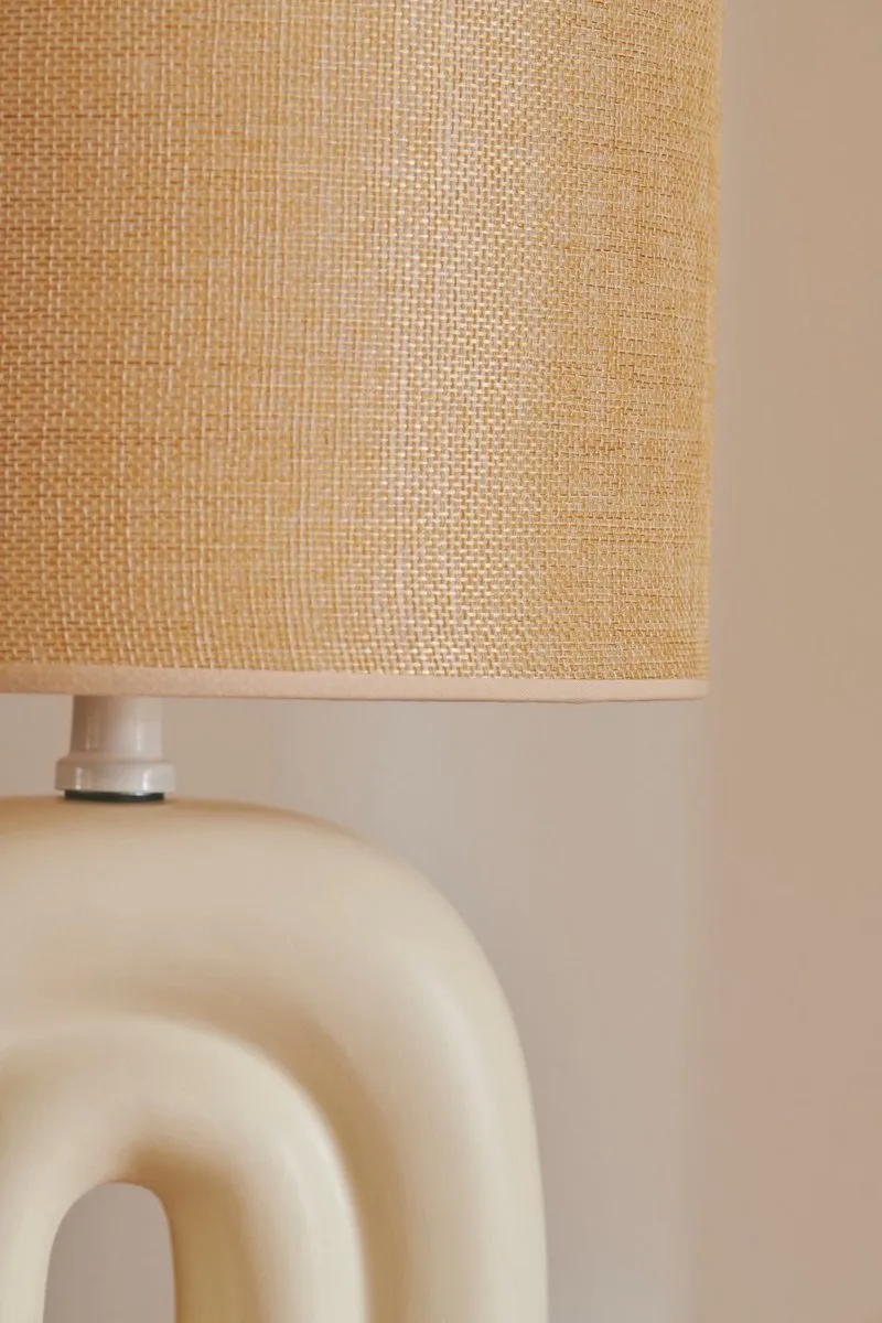 Nordlux Haze Tafellamp E27 - 40W - Ø24cm - Beige