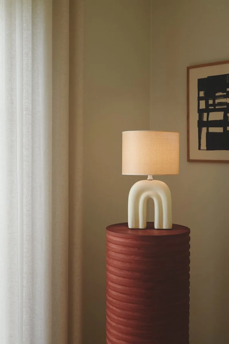 Nordlux Haze Tafellamp E27 - 40W - Ø24cm - Beige