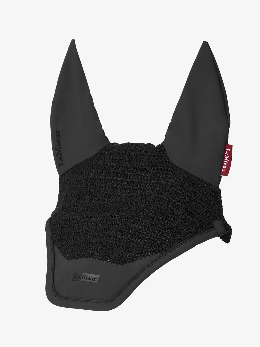 LeMieux Vliegenmuts Finesse Black - Full (L) | Zwart | Vliegenmuts paard