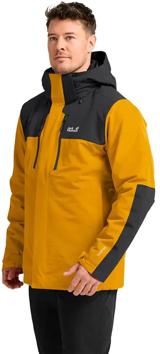 Jack Wolfskin Jasper Pro 3in1 Afneembare Jas Geel M Man