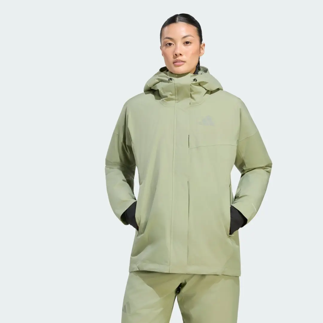 adidas Terrex Multi Climaproof Jack - Dames - Groen - afbeelding 6 van 6