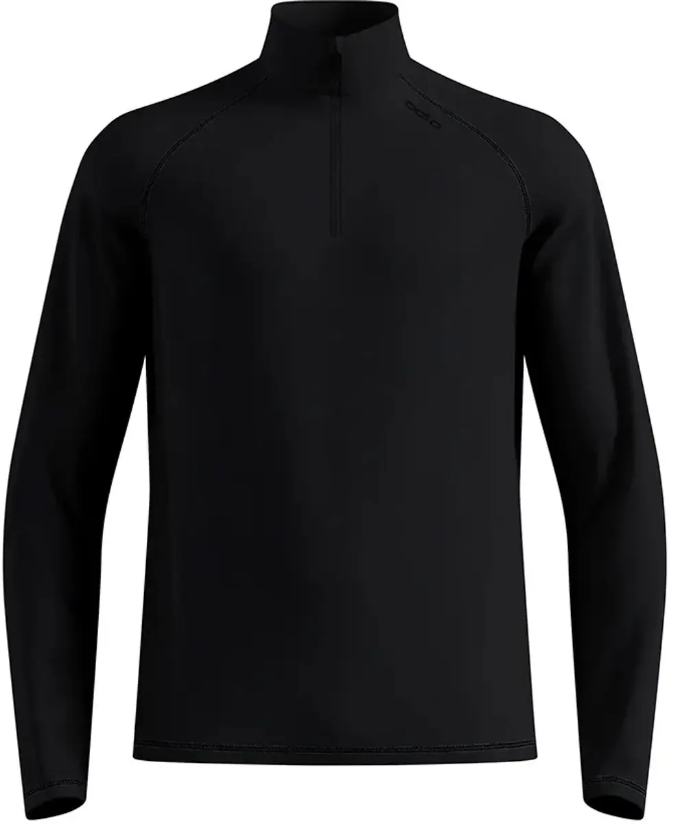Odlo Essential Warm Sweatshirt Met Halve Rits Zwart M Man