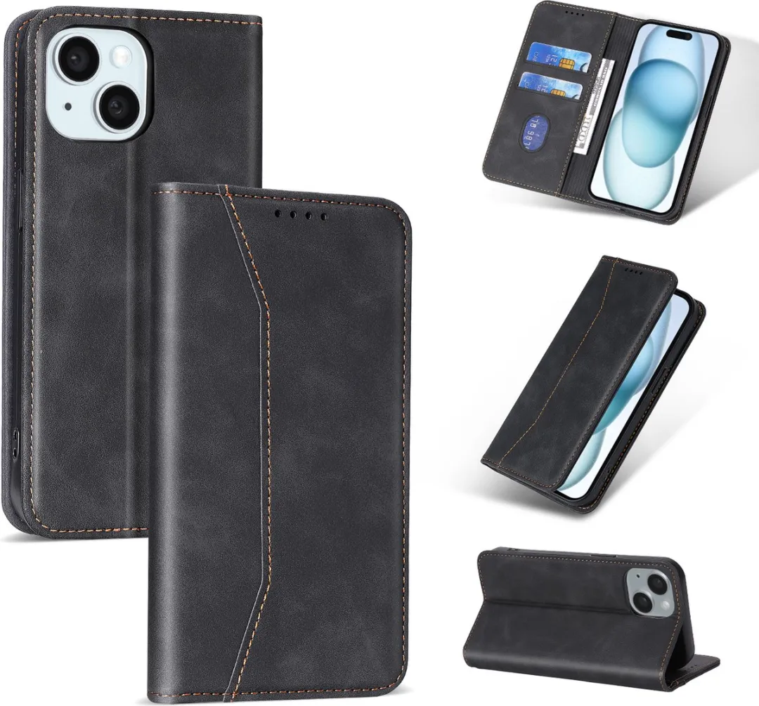 Nuvex iPhone 15 Hoesje met Pasjeshouder