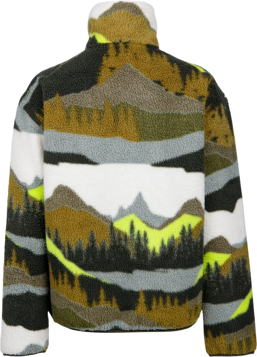 Brunotti - Reggios Teddy Fleece Jongens - Dusky Green - Fleece met Rits - Loose Fit - Dikke stof - 140 - afbeelding 3 van 6