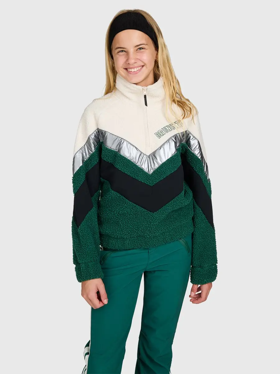 Brunotti Sandy Teddy Fleece Meisjes - Hunter Green - 140 - afbeelding 4 van 6