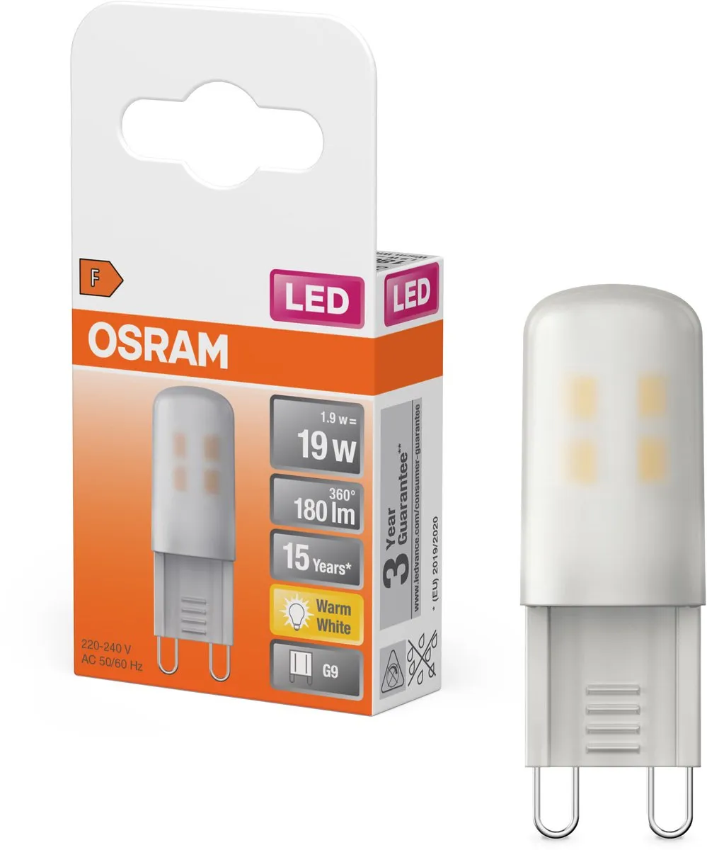 Osram Parathom G9 LED Lamp 1.9W Warm Wit - Vervangt 19W
