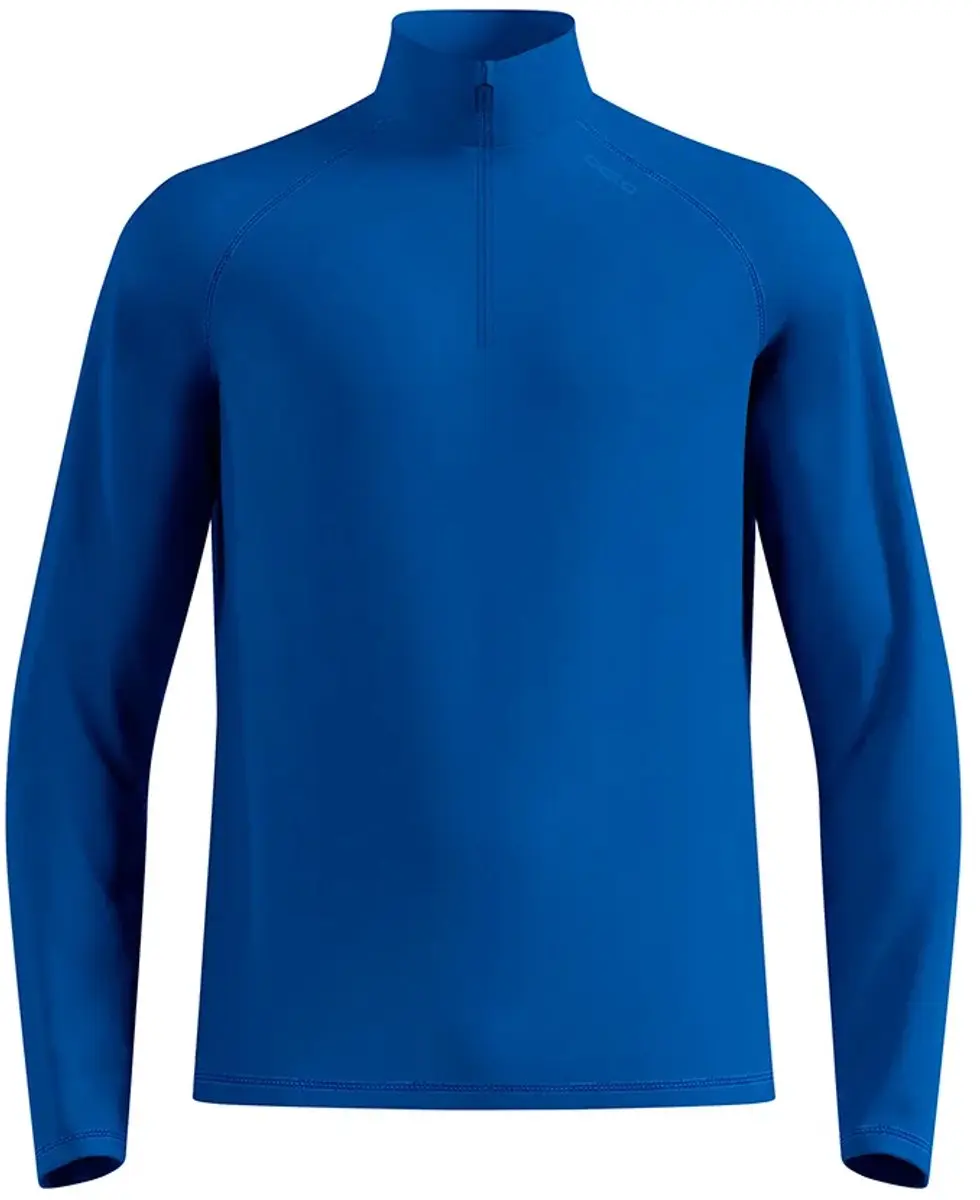 Odlo Essential Warm Sweatshirt Met Halve Rits Blauw L Man