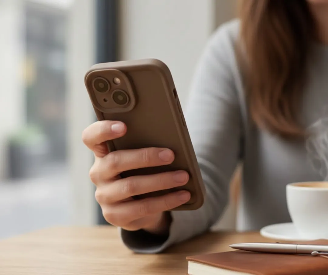 NUVEX iPhone 15 Plus Hoesje 3 Stuks - Zwart/Beige/Bruin - afbeelding 6 van 6