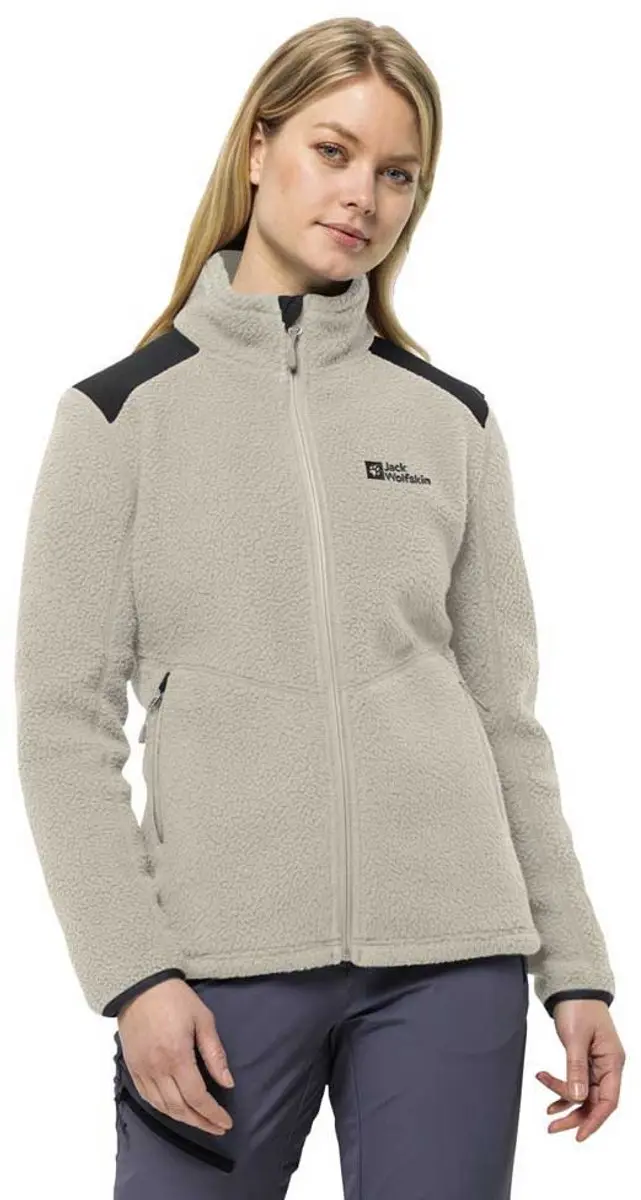 Jack Wolfskin Kammweg Pile Jas Grijs M Vrouw