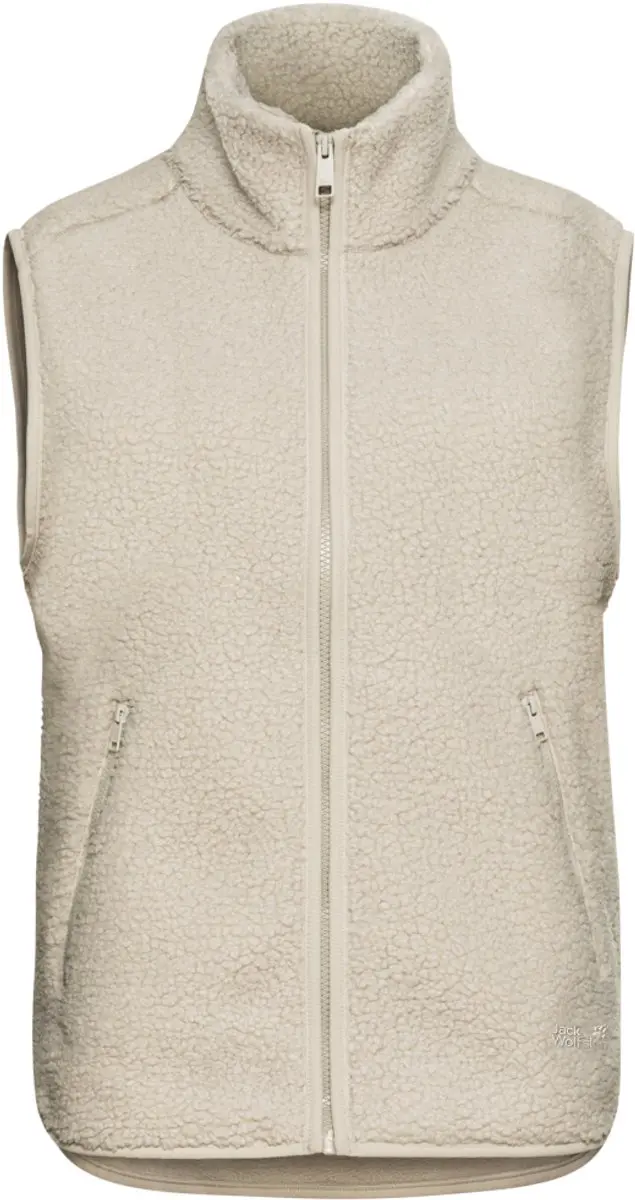 Jack Wolfskin HIGH CURL VEST W Dames Outdoorbodywarmer - oyster - afbeelding 2 van 2