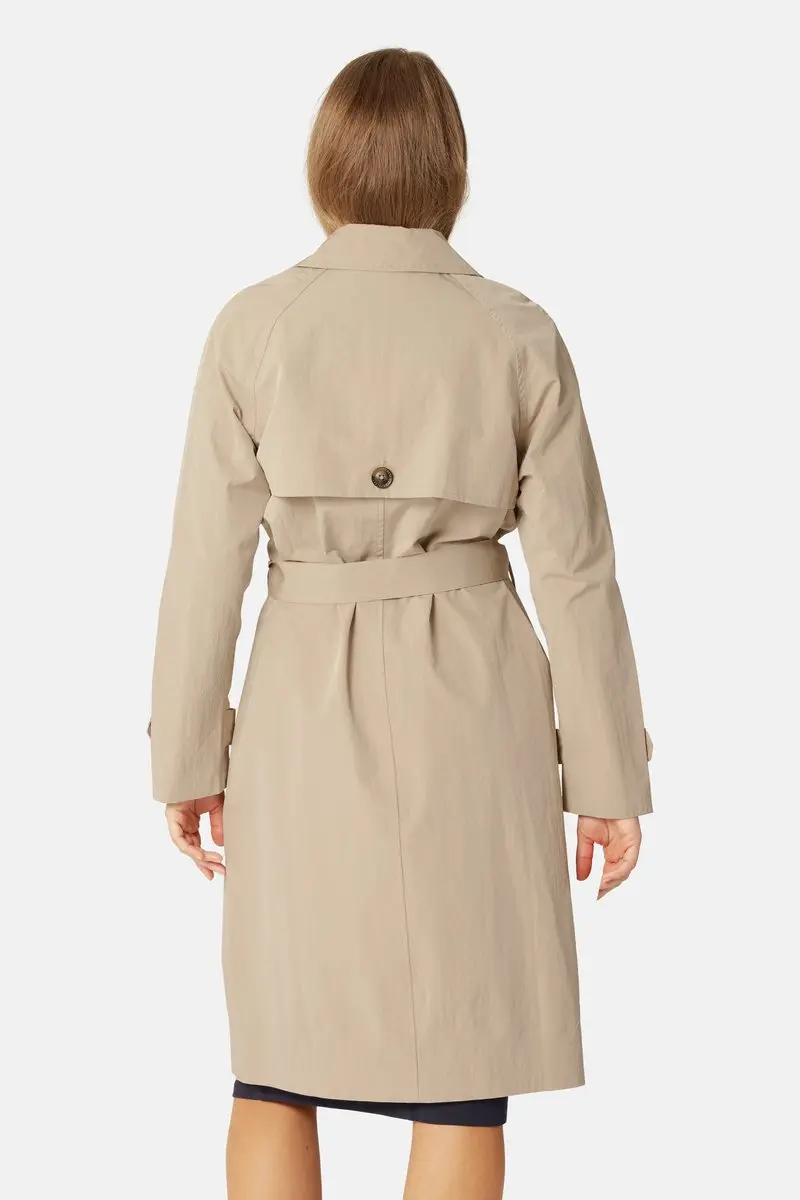 Ilse Jacobsen Hornbæk Waterdichte Trenchcoat Dames - White Pepper - afbeelding 6 van 6