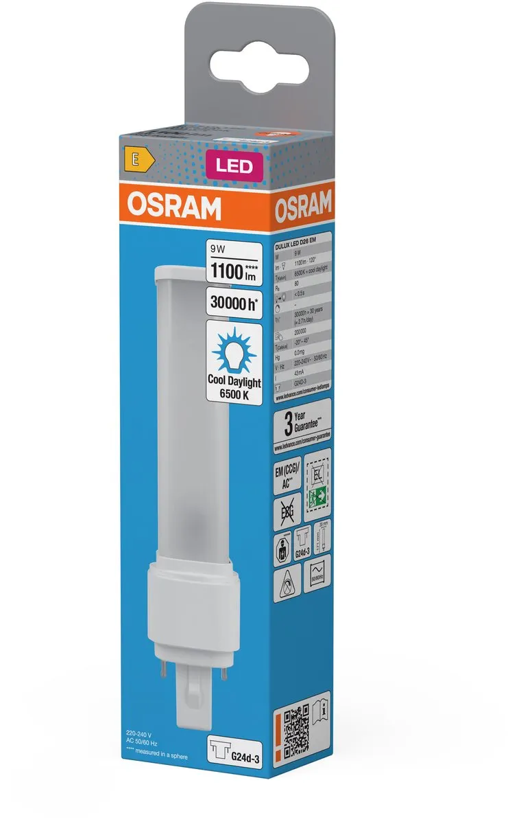 Osram Dulux LED G24d 9W 1100lm - 6500K Wit - 1 Stuk