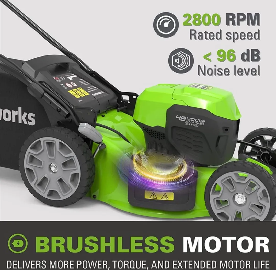 Greenworks - Grasmaaier - 48 Volt (2X24 Volt) Accu maaier