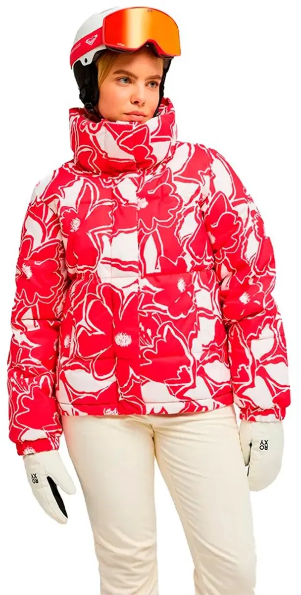 Roxy Snow Winter Rebel Jas Rood L Vrouw