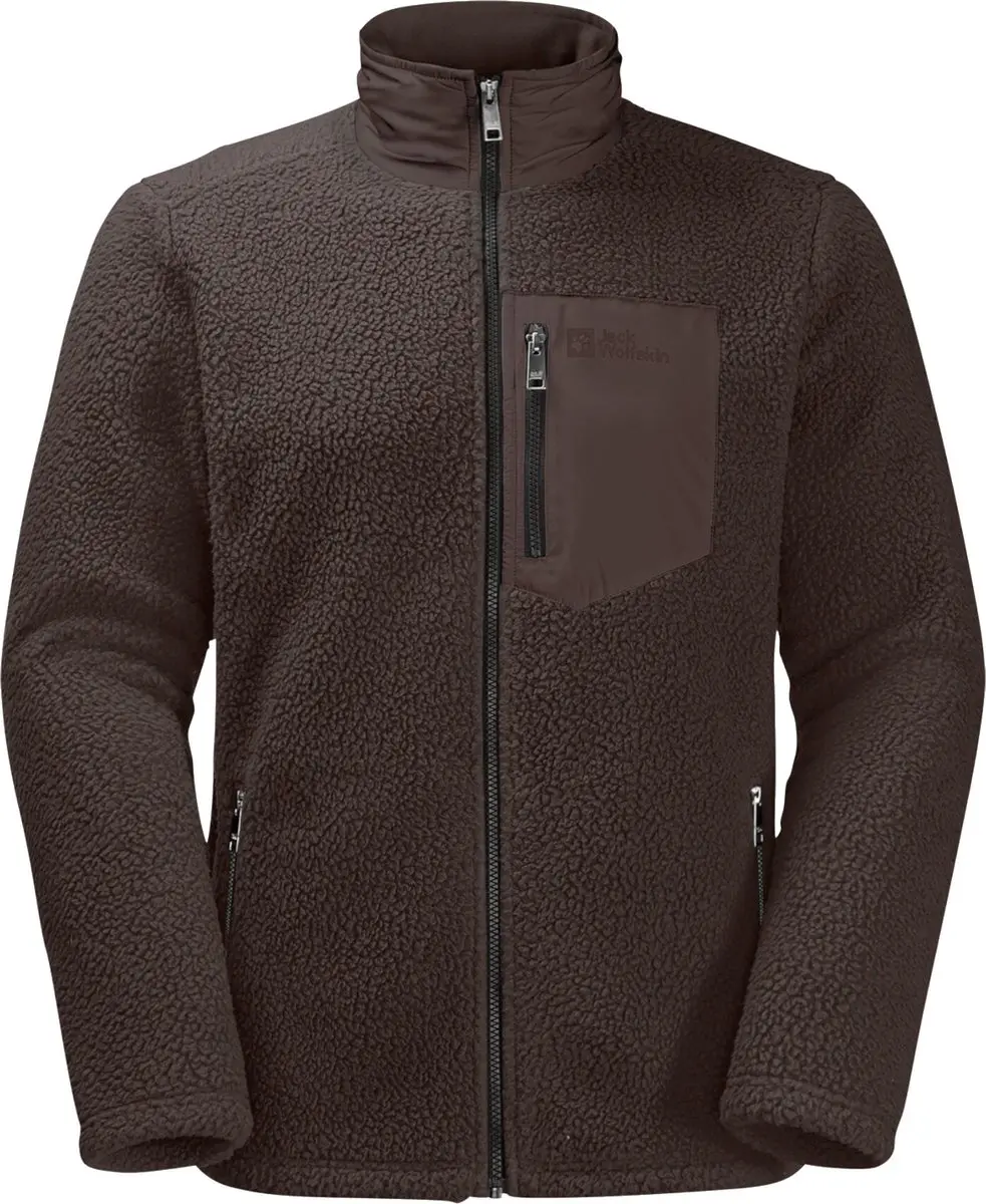 Jack Wolfskin Kingsway Fleece M 1709002-5138, Mannen, Bruin, Fleece, maat: S