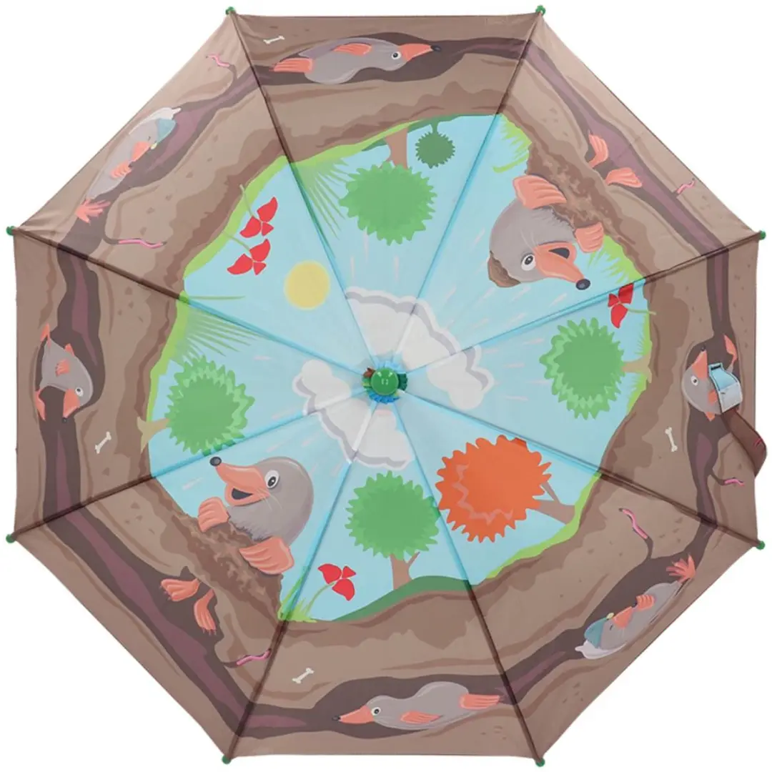 Esschert Design Kinderparaplu Panorama Mollenmotief