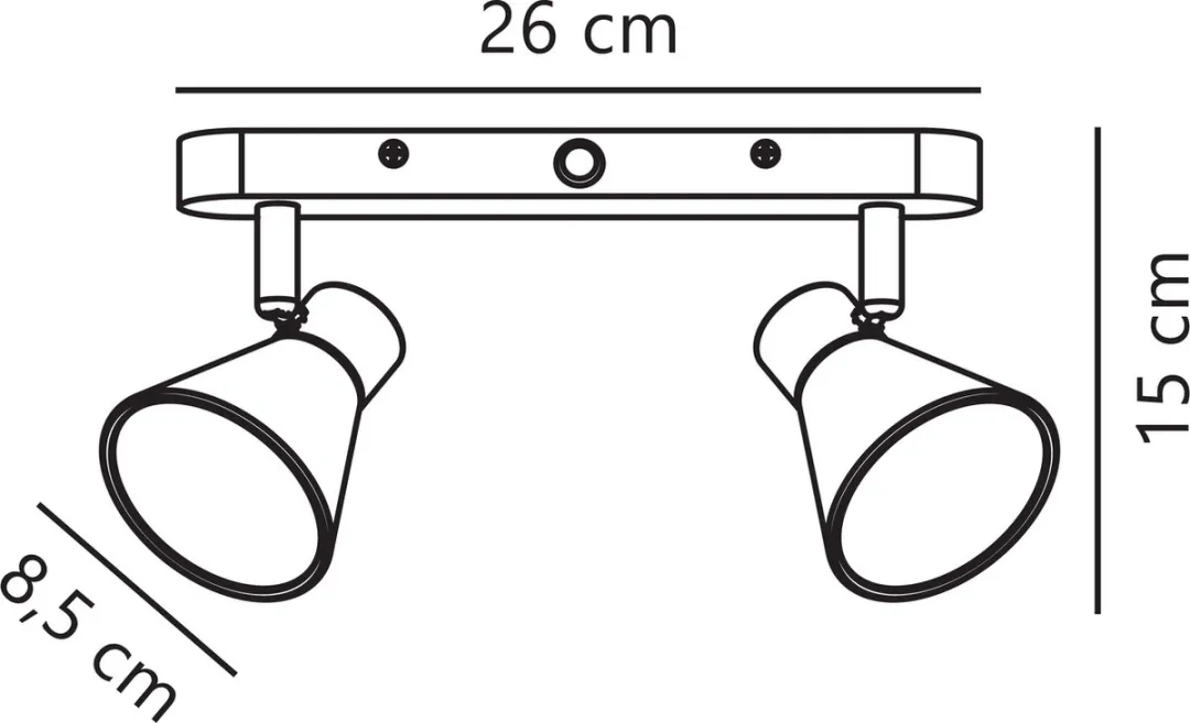 Nordlux Eik Spot 2xGU10 - Wit - afbeelding 6 van 6